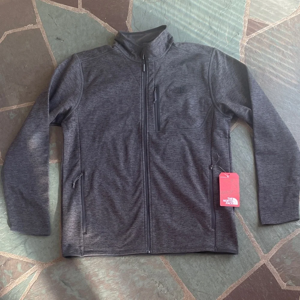 NWT The North Face Charcoal Full-Zip Jacket - Picture 1 of 7